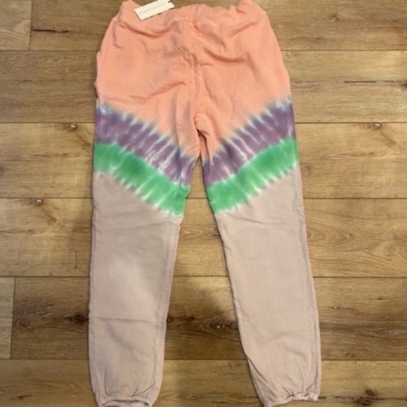 Daydreamer Tie Dye Jogger Peach Sweatpants Womens Size Medium 00s 90s. - Picture 4 of 5
